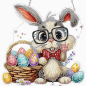 Preview: Diamond Painting Fröhlicher Osterhase